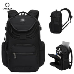 Ozuko 9920 Business Backpack,Water Resistant Laptop Bag with Multiple Compartments, Professional Commute Daypack for Work Office