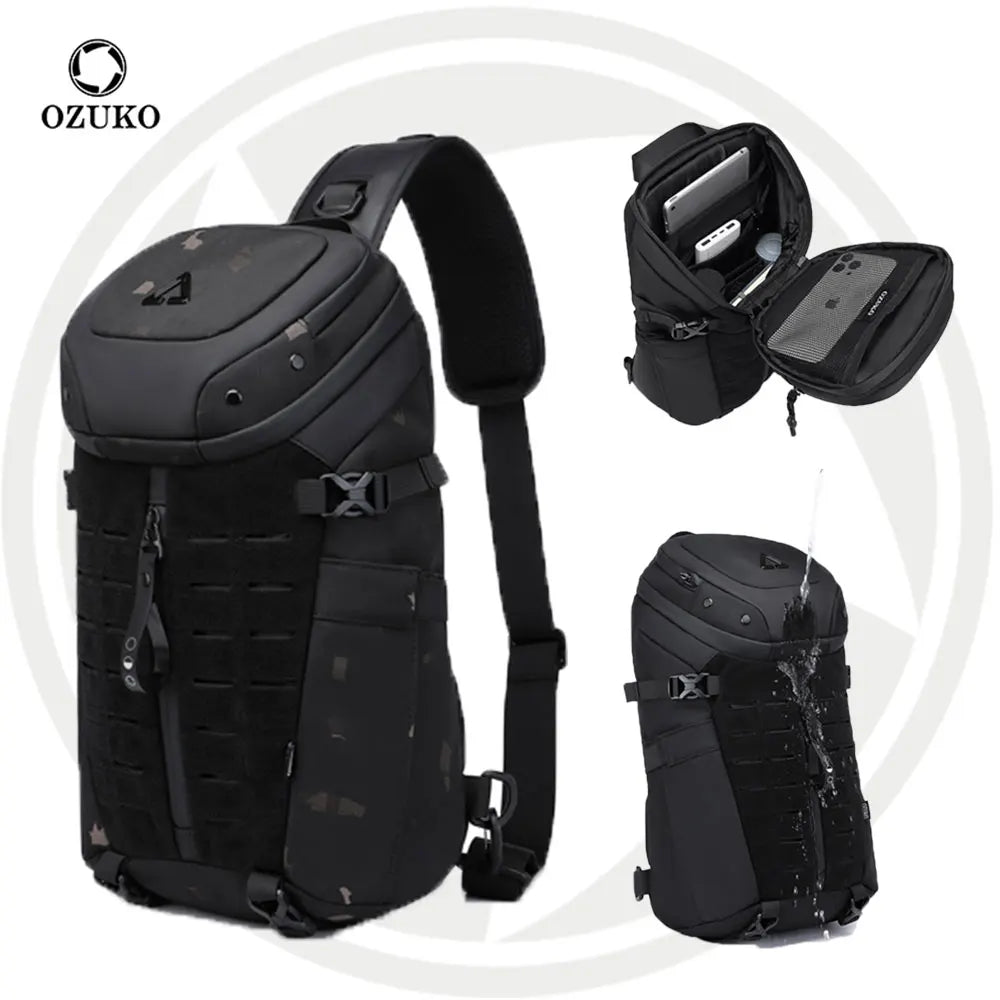 Ozuko 9730 Top Selling Crossbody Sling Bag Backpack Rover Shoulder Sling Pack Molle Small Crossbody Chest Pack - OZUKO.CN