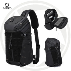 Ozuko 9730 Top Selling Crossbody Sling Bag Backpack Rover Shoulder Sling Pack Molle Small Crossbody Chest Pack - OZUKO.CN