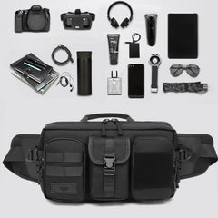 Ozuko 9449 Anti-Thief Sac D Epaule Strap Bag Custom Shoulder Chains waist Bag Vintage Crossbody Shoulder Bag Satchel - OZUKO.CN