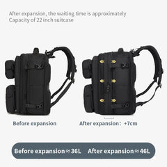 OZUKO 9762 Designer Waterproof Multifunctional Business Laptop Backpack Men's Travel Fashion 3-in-1 Backpack Set Zipper