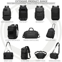 OZUKO 9902 25L Tactical Backpack Waterproof Anti-Theft Lightweight Molle System Outdoor Velcro Patch Durable Zippers Backpack