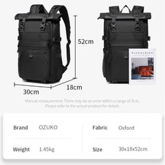 For 9761 Designer Anti-Theft USB Waterproof Backpack with 28L Capacity for Summer Travel Cycling & Hiking