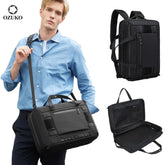 Ozuko 9749 Mens Luxury Bag Laptop Business Waterproof Backpack Office Mochilas Multifunction Breif-Case Rucksack - OZUKO.CN