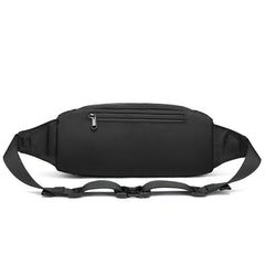 Ozuko 9530 Men Male Fanny Pack Custom Waist Bag Money Phone Belt Bum Bag Black Fashion Running Belt Waist Bag Lightweight - OZUKO.CN