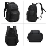 OZUKO 9891 Professional Anti-Theft Waterproof Backpack, 25L Secure Laptop Bag for Commuters with Hidden Pockets Lockable Zippers