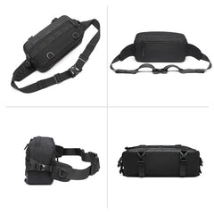 Ozuko 9676 Unisex Mini Belt Bag with Adjustable Strap Small Fanny Pack for Workout Running Traveling Hiking