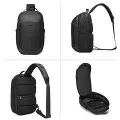 Ozuko 9731 Waterproof Anti-Theft Crossbody Shoulder Bag Lightweight 15L One Strap Motorcycle Bag Hiking Walking Biking Travel
