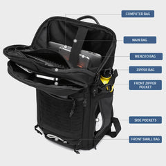 Ozuko 9746 Urban Travel Backpack Custom Waterproof Laptop Business Backpack for Commuting Exploring City Outdoor Adventures