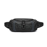 Ozuko 9530 Men Male Fanny Pack Custom Waist Bag Money Phone Belt Bum Bag Black Fashion Running Belt Waist Bag Lightweight - OZUKO.CN