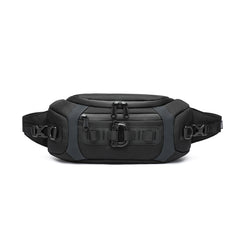 Ozuko 9530 Men Male Fanny Pack Custom Waist Bag Money Phone Belt Bum Bag Black Fashion Running Belt Waist Bag Lightweight - OZUKO.CN