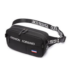 Ozuko 9254 2023 New Sports Running Waist Bag Men Cycling Waterproof Mini Crossbody Bag Outdoor Phone Anti-Theft Custom Sling Bag