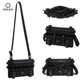 For 9898 Fashion Waterproof Crossbody Bag Men-Luxury High Quality Sling Pack MOLLE System Lightweight Travel Messenger Bag 2L
