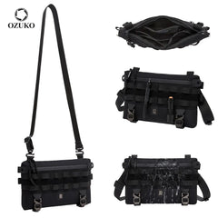 For 9898 Fashion Waterproof Crossbody Bag Men-Luxury High Quality Sling Pack MOLLE System Lightweight Travel Messenger Bag 2L