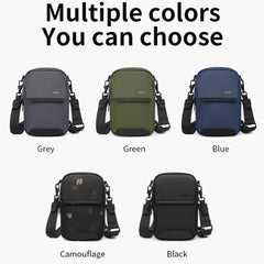OZUKO 9732 Men's Waterproof Travel Sling Bag - Durable Polyester Chest Hip Bag for Hiking