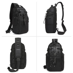 OZUKO 9844 Fashion Outdoor Adventure Sling Bag Daily Pack Durable Waterproof Chest Bag for Hiking & Travel
