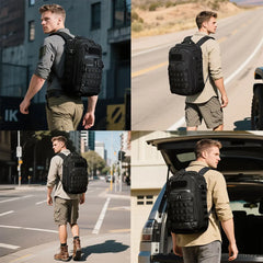 OZUKO 9902 25L Tactical Backpack Waterproof Anti-Theft Lightweight Molle System Outdoor Velcro Patch Durable Zippers Backpack