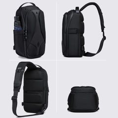 OZUKO 9735 Men's Fashion Outdoor Sling Crossbody Bag for Smart Sports Travel Unisex Messenger Chest Fanny Pack Waist Bags