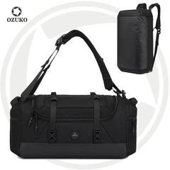 Ozuko 9747 Lightweight Travel Duffle Bag Large Capacity Gym Cossfit Bag for Men Sports Trip Hiking Outdoor