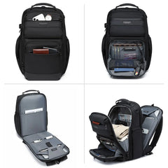 Ozuko 9770 Small Size New Trendy Function Laptop Backpack Waterproof for Men Business Commute Laptop TSA Backpack