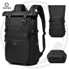 For 9761 Designer Anti-Theft USB Waterproof Backpack with 28L Capacity for Summer Travel Cycling & Hiking