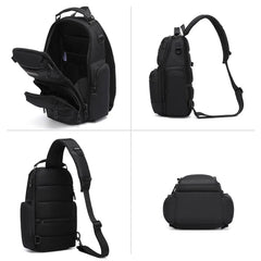OZUKO 9805 Lightweight Crossbody Bag Men's Fashion Chest Bag Sports Casual Large Capacity Small Backpack for Men