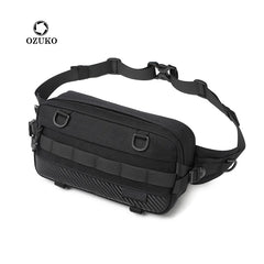 Ozuko 9676 Unisex Mini Belt Bag with Adjustable Strap Small Fanny Pack for Workout Running Traveling Hiking