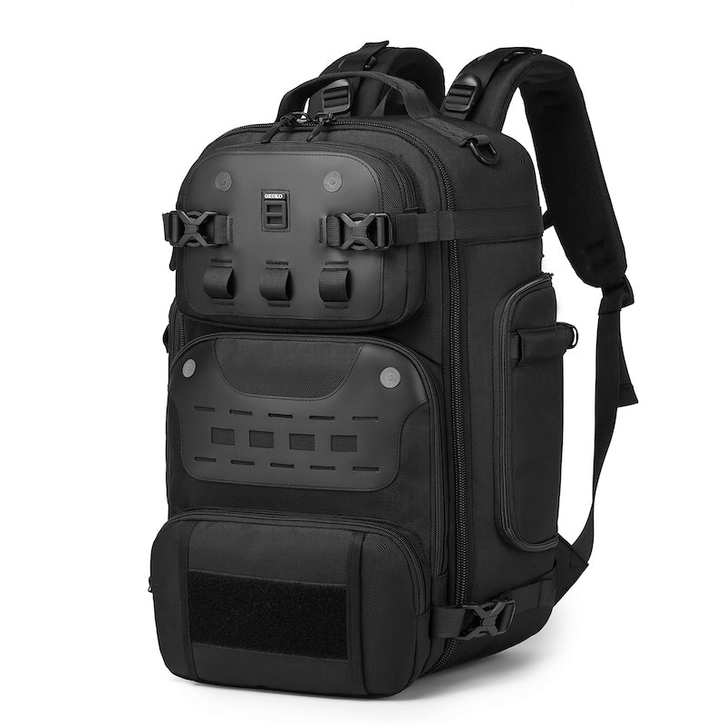 OZUKO 9590 Fashion Tech Wear Travel Backpack Camping Hiking Outdoor Sport Backpack For Men Large Capacity Rucksack Mochila Pack - OZUKO.CN