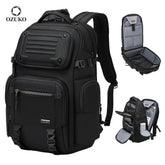OZUKO 9891 Professional Anti-Theft Waterproof Backpack, 25L Secure Laptop Bag for Commuters with Hidden Pockets Lockable Zippers