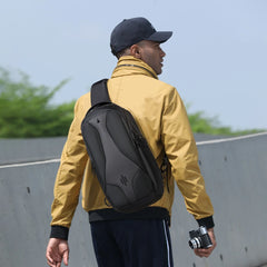 OZUKO 9735 Men's Fashion Outdoor Sling Crossbody Bag for Smart Sports Travel Unisex Messenger Chest Fanny Pack Waist Bags