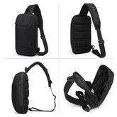 Ozuko 9759 Anti-Lost Sling Backpack, Multipurpose Crossbody Shoulder Bag Travel Hiking Daypack - OZUKO.CN