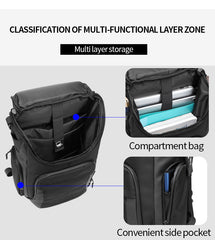 Ozuko D9409 Wholesale Fashion USB Men Back Pack Custom Branded Hiking Backpacks 2023 Notebook Bags Laptop Backpack Anti Shock - OZUKO.CN