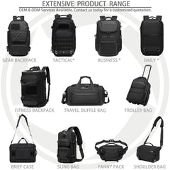 Ozuko 9920 Business Backpack,Water Resistant Laptop Bag with Multiple Compartments, Professional Commute Daypack for Work Office