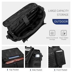OZUKO 9445 Fashion Men Messenger Bags Hot Sale Multifunction Shoulder Bag Outdoor Travel Waterproof Crossbody Bag Male Handbags - OZUKO.CN