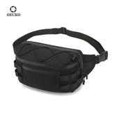 OZUKO Men's Waist Bag Fashion Chest Pack Outdoor Sports Belt Bag for Teenager Waterproof Men Waist Bags High Quality Fanny Pack - OZUKO.CN