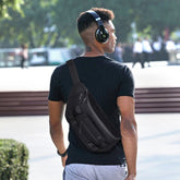 Ozuko 9681 Sling Bag For Men Crossbody Sling Backpack Travel Hiking Chest Bag Daypack Compatible IPad Mini - OZUKO.CN