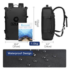 Ozuko 9235 Logo Custom Fashion Backpack 2023 Smart Backpack For Travelling Fitness Mens Business Bag 15.6 Inch Laptop Backpack - OZUKO.CN