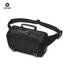 Ozuko New Waterproof Hiking Usb Men Chest Bags Sling Travel Small Cross Body Cell Phone Anti-Theft Waist Bag - OZUKO.CN
