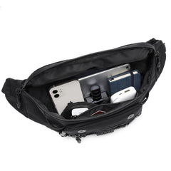 Ozuko 9681 Sling Bag For Men Crossbody Sling Backpack Travel Hiking Chest Bag Daypack Compatible IPad Mini - OZUKO.CN