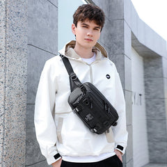 OZUKO 9655 New Style Wholesale Fashion Waist Bag Lightweight Dailyused Fanny Pack Bum Waist Bag For Men Sport Cycling Chest Bag - OZUKO.CN