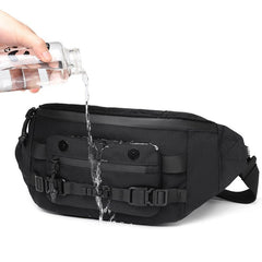 Ozuko 9681 Sling Bag For Men Crossbody Sling Backpack Travel Hiking Chest Bag Daypack Compatible IPad Mini - OZUKO.CN