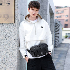 OZUKO 9655 New Style Wholesale Fashion Waist Bag Lightweight Dailyused Fanny Pack Bum Waist Bag For Men Sport Cycling Chest Bag - OZUKO.CN