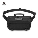 Ozuko New Waterproof Hiking Usb Men Chest Bags Sling Travel Small Cross Body Cell Phone Anti-Theft Waist Bag - OZUKO.CN