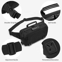 Ozuko New Waterproof Hiking Usb Men Chest Bags Sling Travel Small Cross Body Cell Phone Anti-Theft Waist Bag - OZUKO.CN