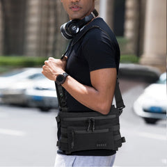 Ozuko 9670 Waterproof Sling Bag Crossbody Backpack for Men Hiking Daypack Multipurpose Cross Body Chest Bag With Compass - OZUKO.CN