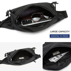 Ozuko 9206 New Designer Fashion Travel Sling Bag Waterproof Quality Custom Mini Crossbody Design Wholesale Waist Bag Men - OZUKO.CN