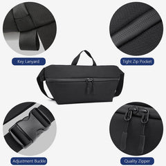 2020 New Men Chest Bags Fanny Pack Waterproof Sport Hiking Bum Mens Pouch Fitness Black Tactical Waist Bag - OZUKO.CN