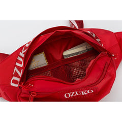 OZUKO Wholesale Promotion Polyester Sports Running Waterproof Waist Bag Sling Crossbody Bags Custom Fanny Pack - OZUKO.CN