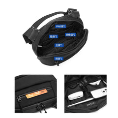 Ozuko 9396 New Style Commuting Portable Messenger Bag Men Outdoor Polyester Men Business Bag 2023 Fashion Crossbody Bag With Usb - OZUKO.CN