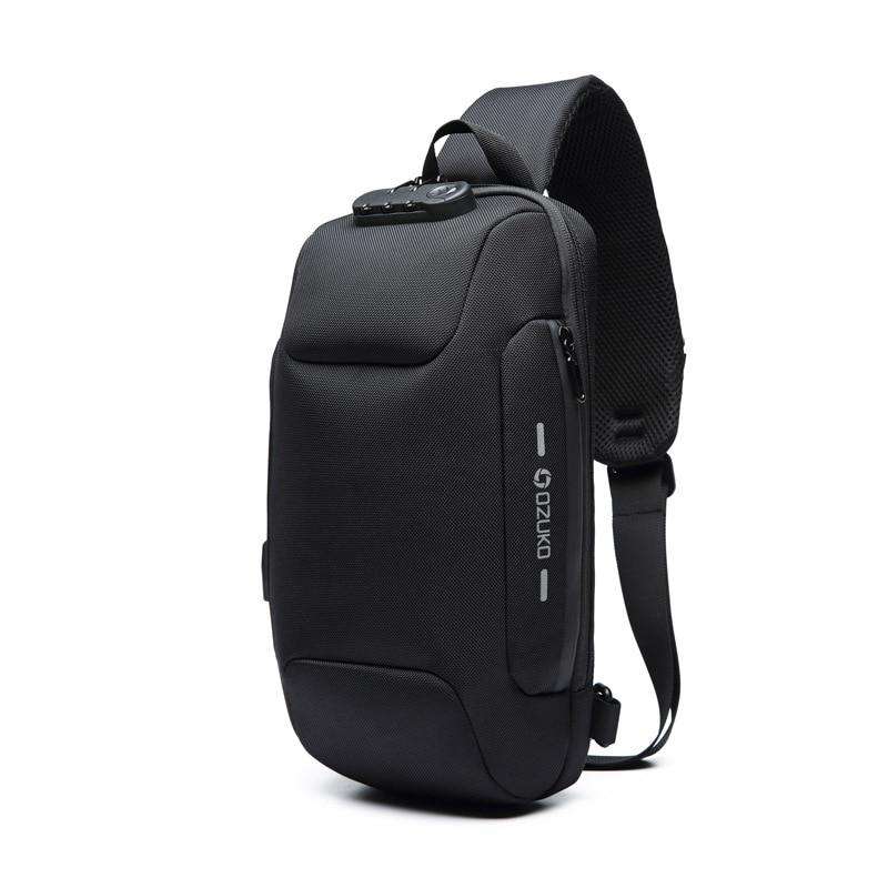 OZUKO 2020 New Multifunction Crossbody Bag for Men Anti-theft Shoulder Messenger Bags Male Waterproof Short Trip Chest Bag Pack - OZUKO.CN